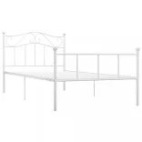fehér fém ágykeret 90 x 200 cm