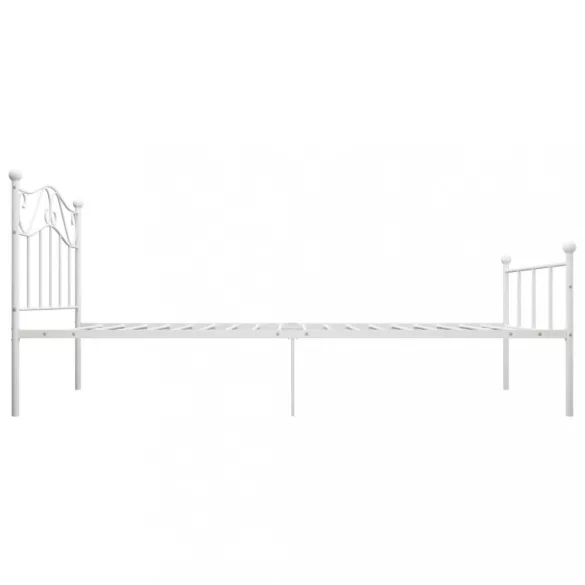fehér fém ágykeret 90 x 200 cm