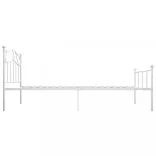 fehér fém ágykeret 100 x 200 cm