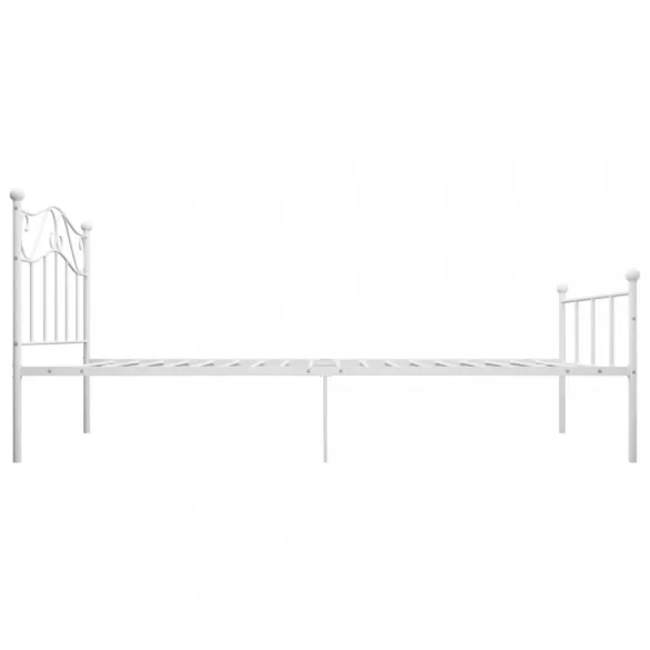 fehér fém ágykeret 100 x 200 cm