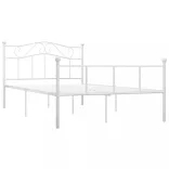 fehér fém ágykeret 140 x 200 cm