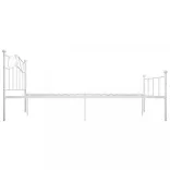 fehér fém ágykeret 140 x 200 cm