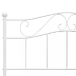 fehér fém ágykeret 140 x 200 cm