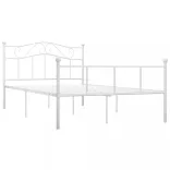 fehér fém ágykeret 160 x 200 cm
