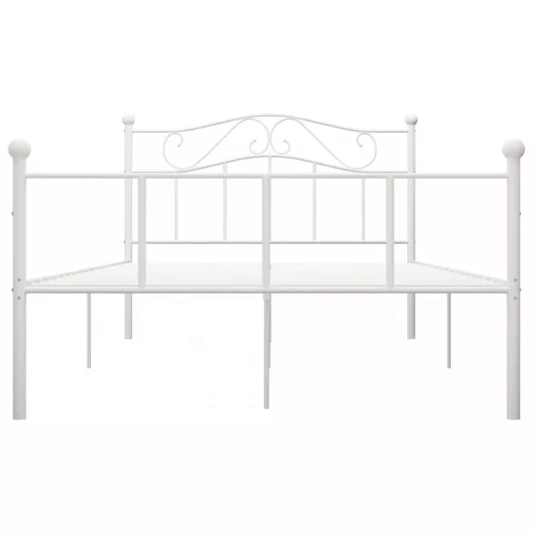fehér fém ágykeret 160 x 200 cm