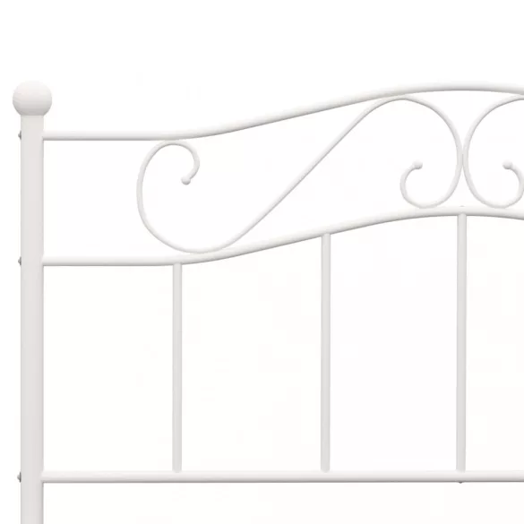 fehér fém ágykeret 160 x 200 cm