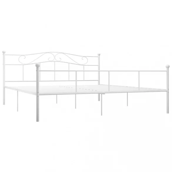 fehér fém ágykeret 180 x 200 cm