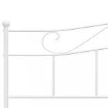 fehér fém ágykeret 180 x 200 cm