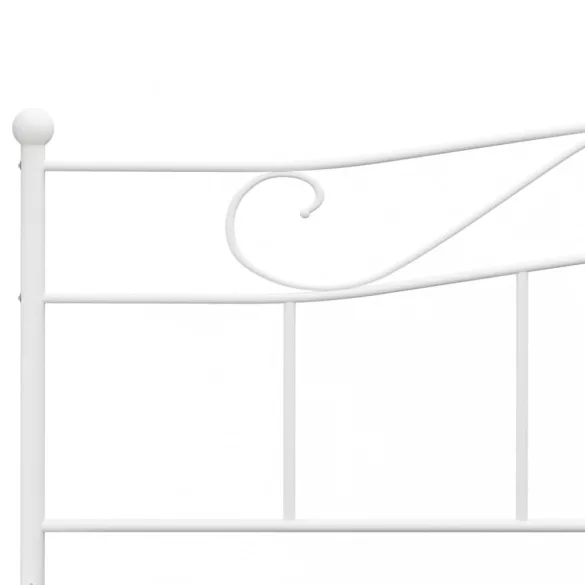 fehér fém ágykeret 180 x 200 cm
