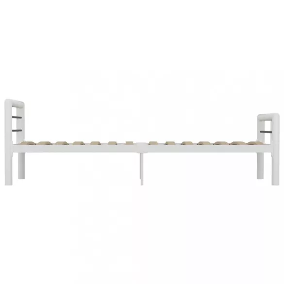 fehér és fekete fém ágykeret 100 x 200 cm