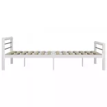 fehér és fekete fém ágykeret 180 x 200 cm