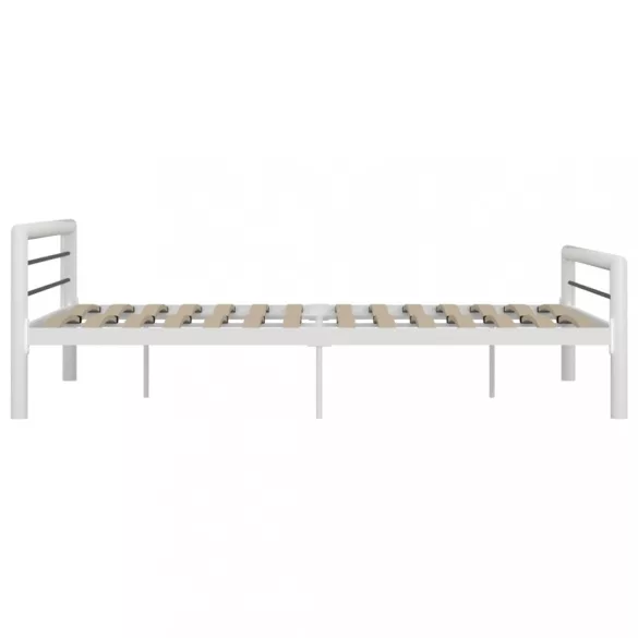 fehér és fekete fém ágykeret 180 x 200 cm