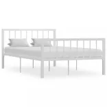 fehér fém ágykeret 120 x 200 cm