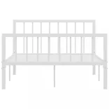 fehér fém ágykeret 120 x 200 cm