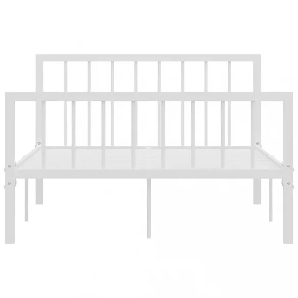 fehér fém ágykeret 120 x 200 cm
