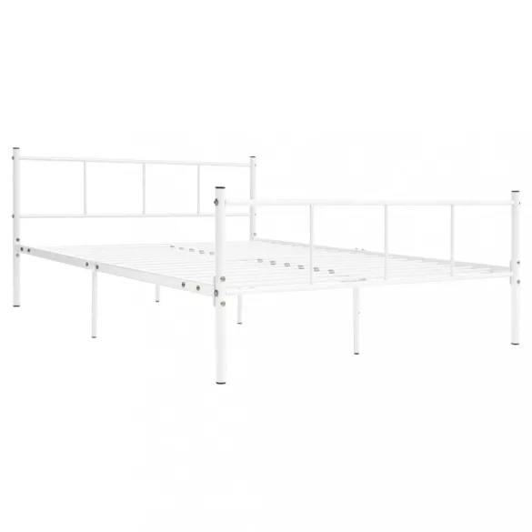 fehér fém ágykeret 120 x 200 cm