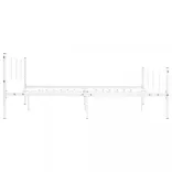 fehér fém ágykeret 120 x 200 cm