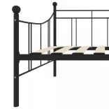 fekete fém kanapéágy-keret 90 x 200 cm