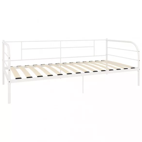 fehér fém kanapéágy-keret 90 x 200 cm