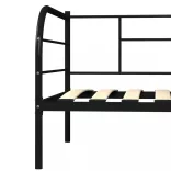 fekete fém kanapéágy-keret 90 x 200 cm