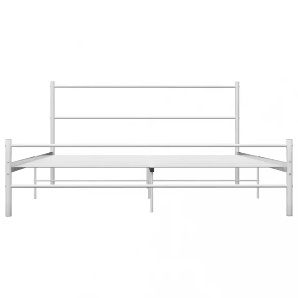fehér fém ágykeret 140 x 200 cm