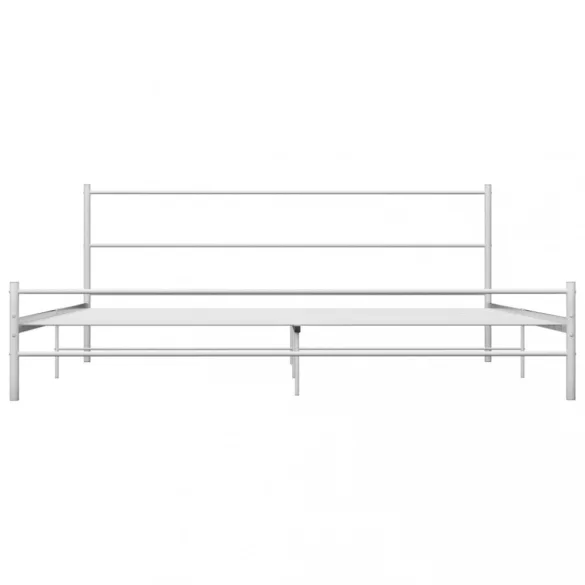 fehér fém ágykeret 160 x 200 cm