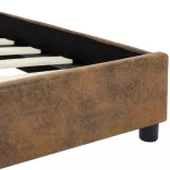 barna művelúr ágykeret 100 x 200 cm