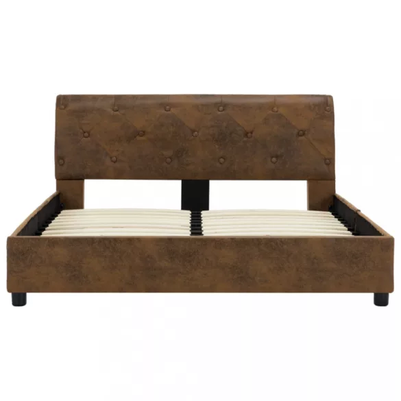 barna művelúr ágykeret 120 x 200 cm