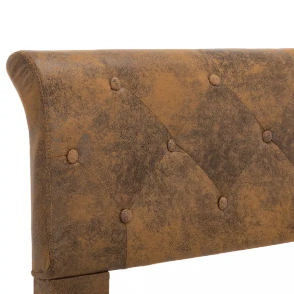 barna művelúr ágykeret 120 x 200 cm