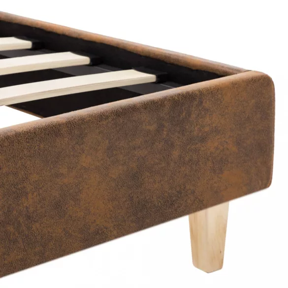 barna művelúr ágykeret 90 x 200 cm