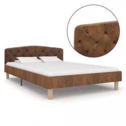 barna művelúr ágykeret 120 x 200 cm