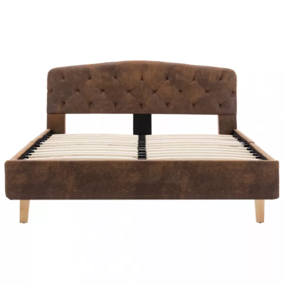 barna művelúr ágykeret 120 x 200 cm