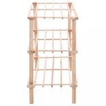 3-szintes tömör fenyőfa cipőtartó