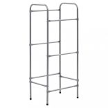 ezüst acél tárolópolc 3 ládához 50 x 33 x 116 cm