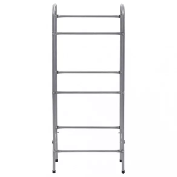 ezüst acél tárolópolc 3 ládához 50 x 33 x 116 cm