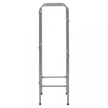 ezüst acél tárolópolc 3 ládához 50 x 33 x 116 cm