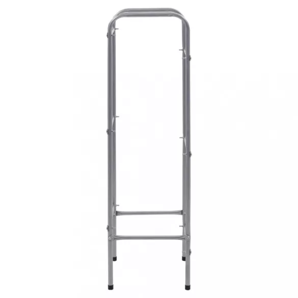 ezüst acél tárolópolc 3 ládához 50 x 33 x 116 cm