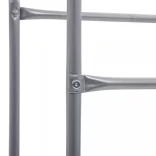 ezüst acél tárolópolc 3 ládához 50 x 33 x 116 cm