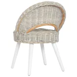 fehér kubu rattan kanapészék