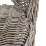 szürke kubu rattan kanapészék