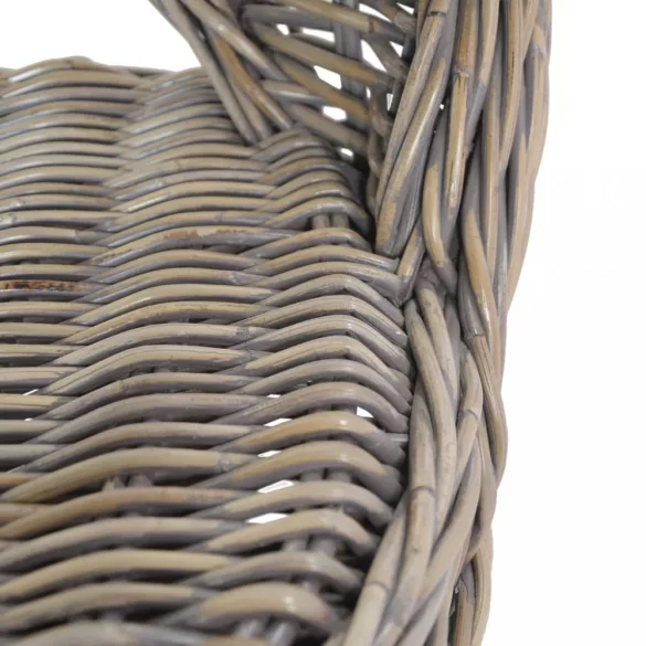 szürke kubu rattan kanapészék