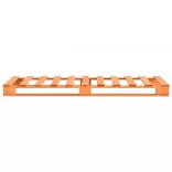 barna tömör fenyőfa raklap ágykeret 90 x 200 cm