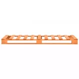 barna tömör fenyőfa raklap ágykeret 100 x 200 cm