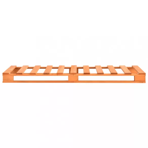 barna tömör fenyőfa raklap ágykeret 100 x 200 cm