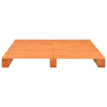 barna tömör fenyőfa raklap ágykeret 120 x 200 cm