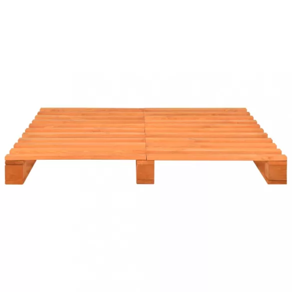 barna tömör fenyőfa raklap ágykeret 120 x 200 cm