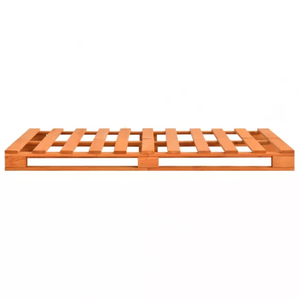 barna tömör fenyőfa raklap ágykeret 200 x 200 cm