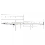 fehér fém ágykeret 160 x 200 cm