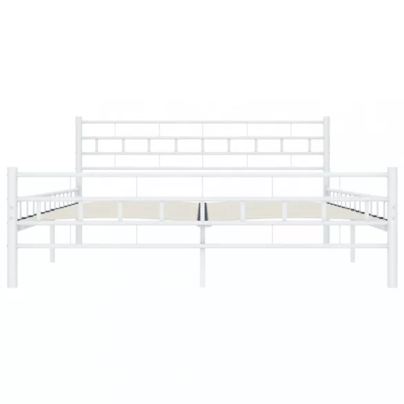 fehér fém ágykeret 160 x 200 cm