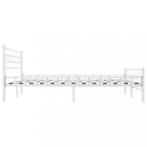 fehér fém ágykeret 160 x 200 cm